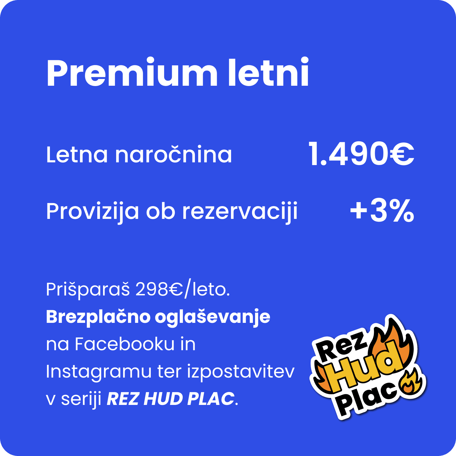 Rezervato paket premium letni